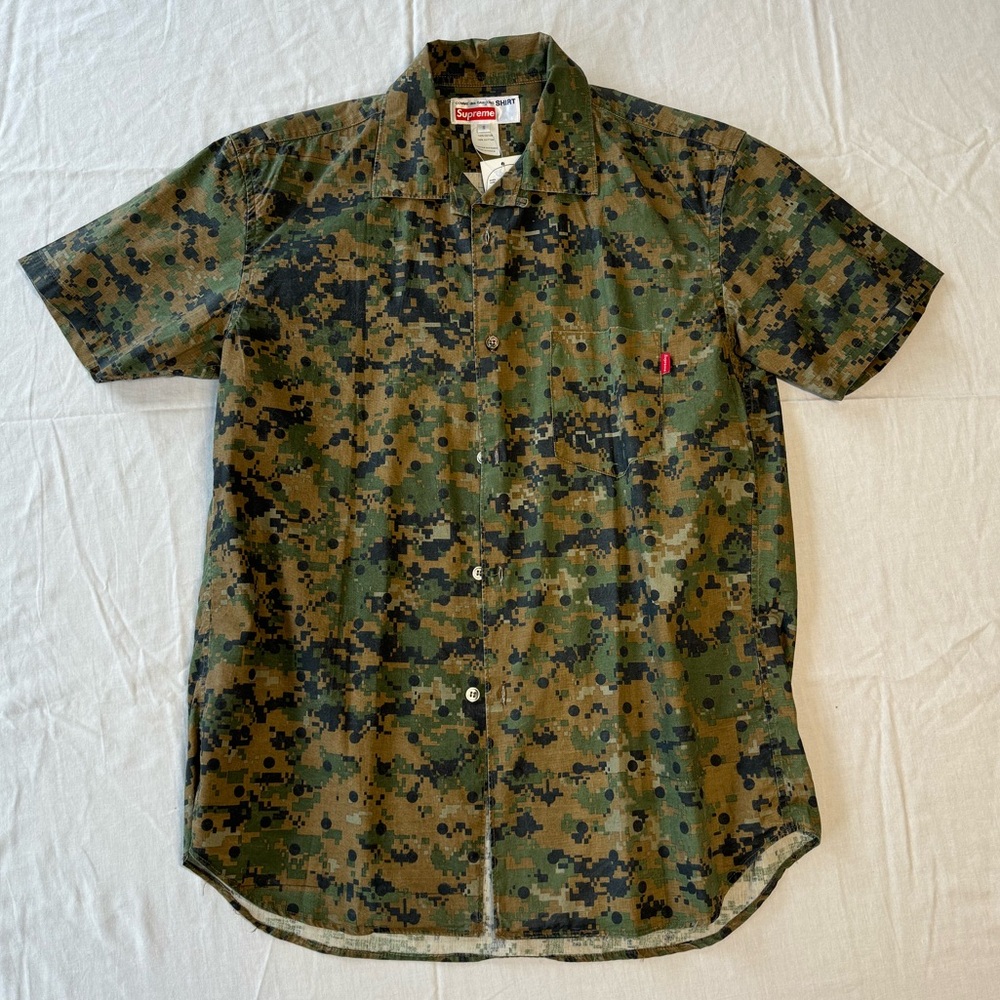 Supreme x Comme des Garcons Button Up Camo S/S 13 Size Small